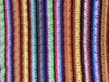 Vintage HANDMADE GRANNY FOLK ART RUG THROW Shabby Chic Retro Vibrant 39x28 inch