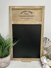 Vintage Blackboard General Store Farmer's Market Menu Board, Rustic Kitchen Memo