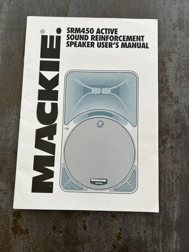 Mackie srm450 user - mackie,