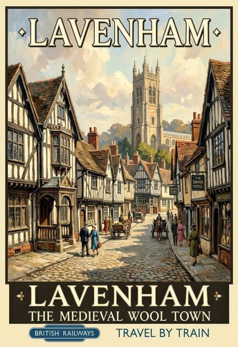 British travel poster print - british,