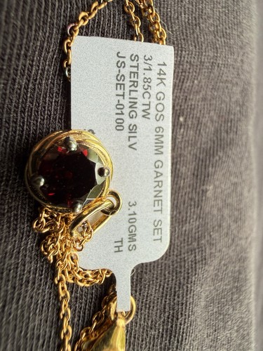 Nwt gold over silver - silver, garnet