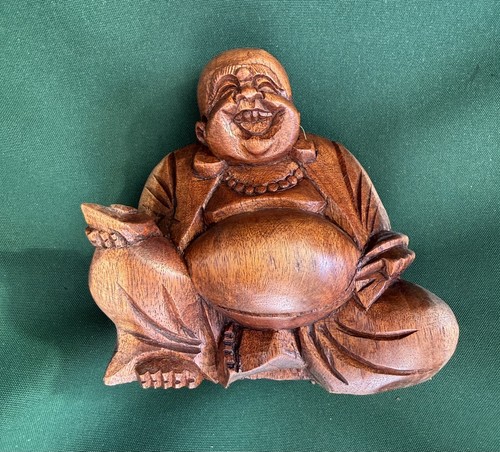 Hand carved detailed happy - carved,