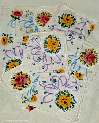 Lot vintage floral - of,