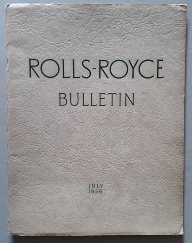 Rolls royce bulletin brochure - royce,