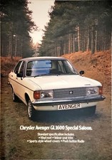 Chrysler Avenger GL1600 Special saloon Brochure 1979