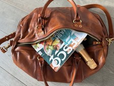Vintage genuine leather duffle - genuine,