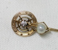 Antique 14ct Gold Pearl And
