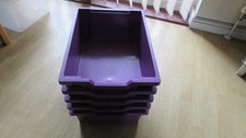 GRATNELLE DEEP trays STANDARD colour purple ideal for any home or office X 5