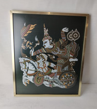 Thai Silk Picture Painting