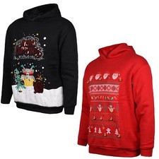 Kids 3D Christmas Hoodie LED