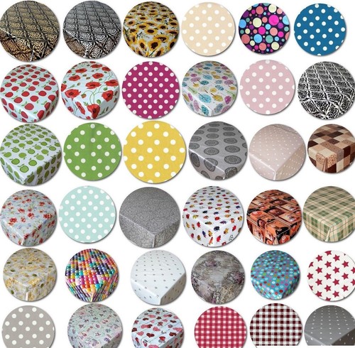 Wipe clean tablecloth - wipe, round