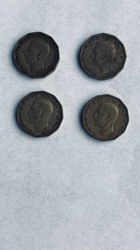 Coins brass three pence - gb,