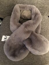 BNWT Zara Grey Faux Fur Stole