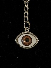 Brown All Seeing Eye Ball Keyring