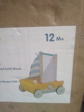 Labebe Baby Walker Boat 4 Wheel Indoor La Bebe TBaby Activity Wooden Push Walk