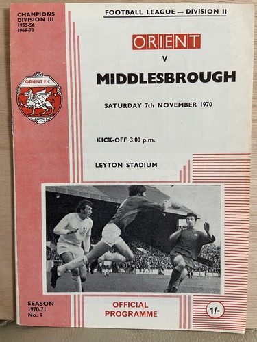 Leyton orient middlesbrough - orient, v