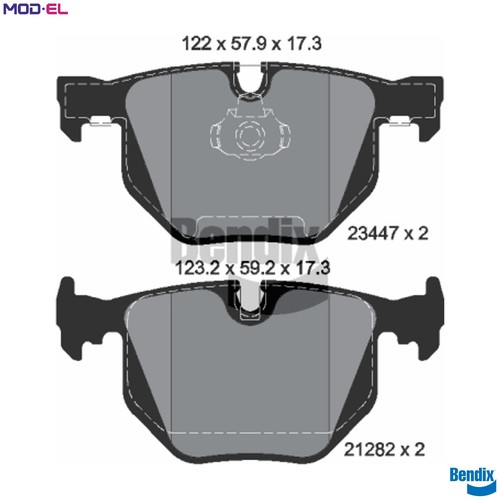 Brake pad set - disc,