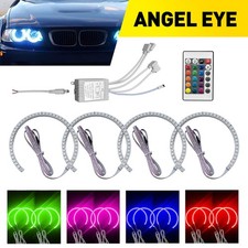 RGB Cotton LED Angel Eyes Lamp Halo Ring Car Headlight For BMW E36 E38 E39 E46