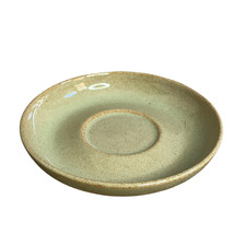 Denby Camelot Stoneware Saucer For Tea Cups Small Green Crockery - Made In UK