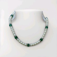 18.5" 47cms Necklace Green