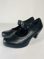 Pavers black leather - leather, mary
