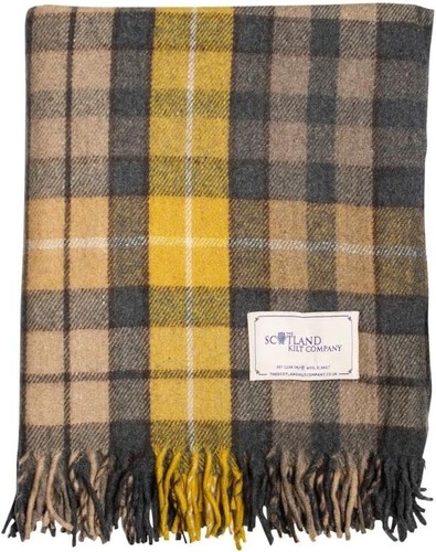 Scottish throw large wool - throw,