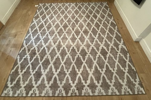 Soraya trellis natural - natural, rug