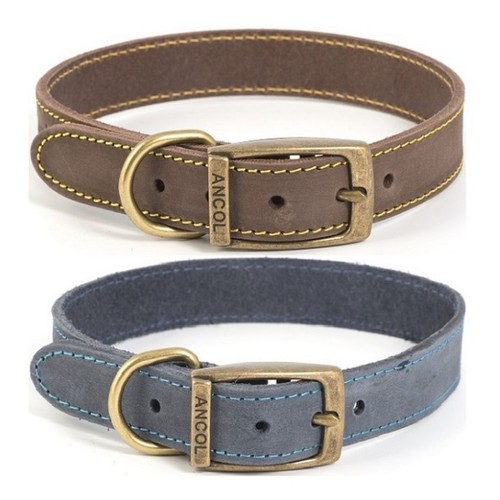 Ancol leather timberwolf sable - leather,