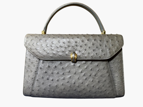 Wata ichi grey genuine ostrich - wata-ichi,