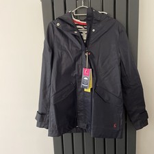 Joules Navy Right As Rain Sailaway Waterproof Breathable Coat UK 10 New Tags