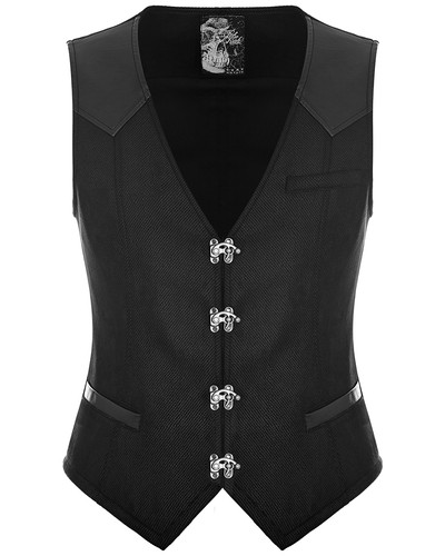 Punk rave mens vest waistcoat - mens,