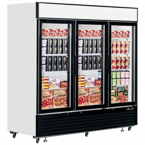 Glass door shop - shop, freezer