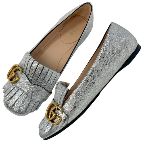 Gucci silver foiled leather - foiled,