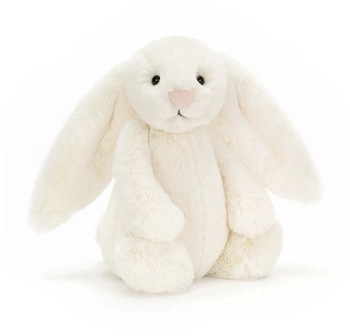 White plush bunny - bunny, rabbit