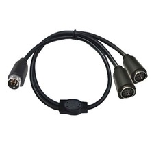 Flexible DIN 8Pin Y Cable S-Video Connection Cord for Connecting Keyboards