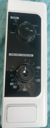 Microwave oven panel white - panel,