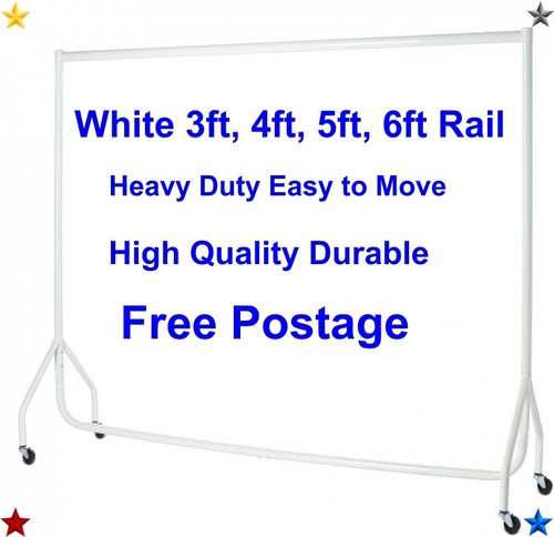 Garment rail clothe - rail, white