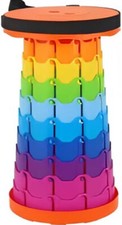 Orange Folding Stool Portable