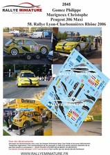 DECALS 1/43 REF 2845 PEUGEOT