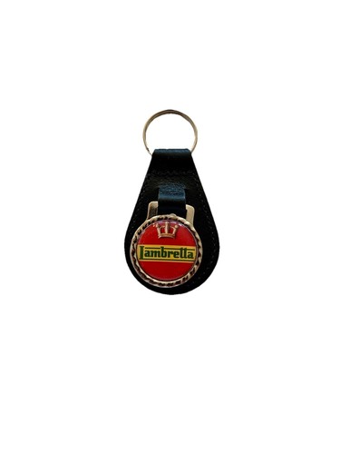 Black leather keyring fob - ,