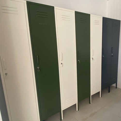 Cream mustard metal - metal, locker