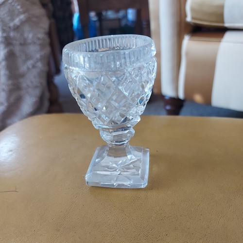 Cut glass victorian egg cups - victorian,