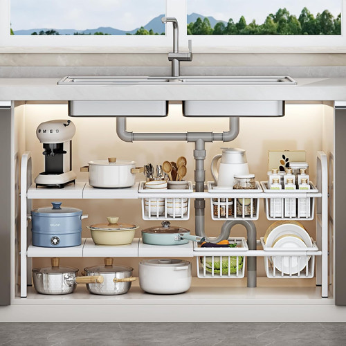 Tier extendable under sink - tier,