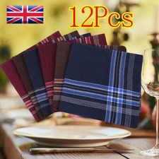 12Pcs Men Handkerchiefs