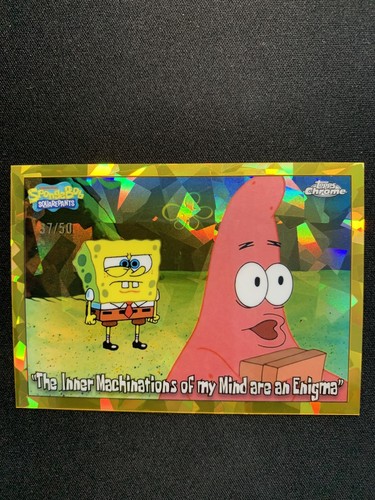 2025 topps chrome spongebob - chrome,