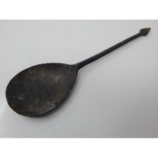 Early Diamond Point Pewter Spoon c.14th Century (possibly 1350)