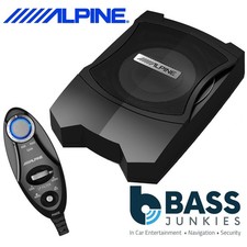 ALPINE 8" 20 cm Active 160 W Amplified Slim Underseat Car Sub Subwoofer Bass Box