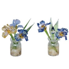 Glass Flower Bouquet with Vase