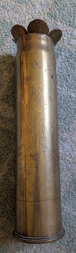 Wwi trench art - wwi, vase