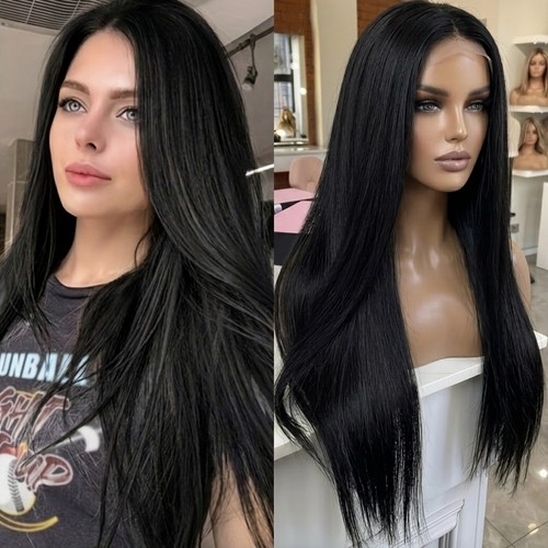 Long straight off black - long, heat